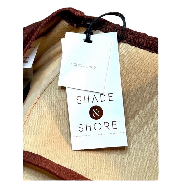 Shade & Shore Bikini Top, Adjustable Straps, Color Brown, Size 34D, NWT - Picture 5 of 6
